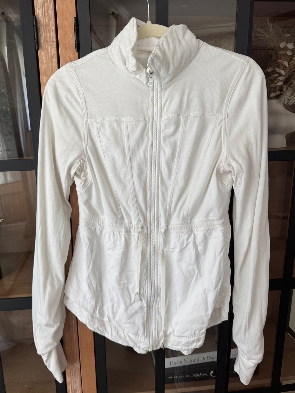 Lululemon Inner Peace Jacket reversible mock neck full zipper up tie waist